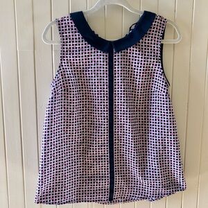 🍄 2/12$ Tommy Hilfiger Blue and White Blouse Classic Style